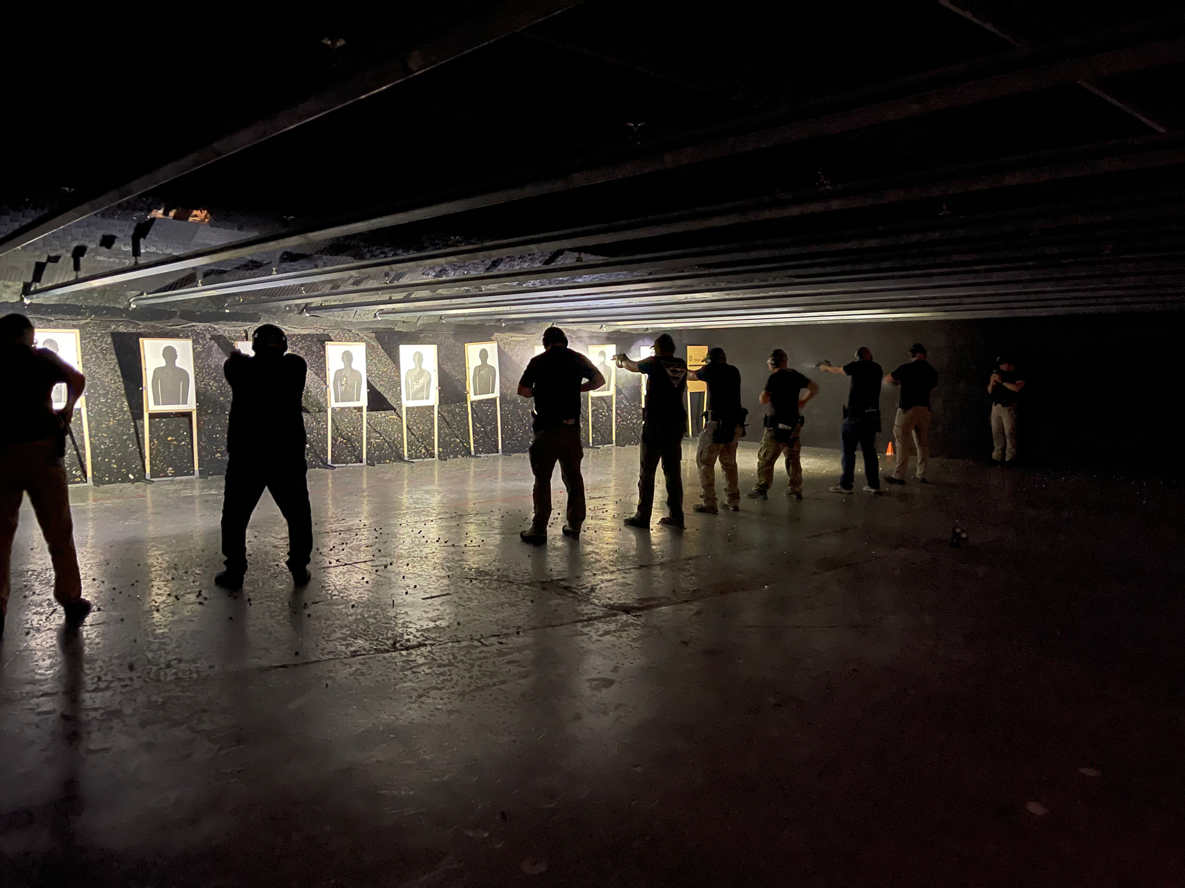 Law Enforcement Low Light Red Dot Pistol Training