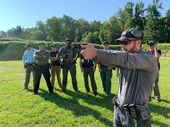 Project Officer Survival Rick Hogg of War HOGG Tactical teaching a free law enforcement firearms training course in South Carolina