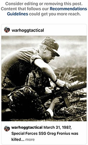 Instagram censorship against veterans
