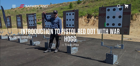 North Carolina Red Dot Pistol Firearms training with War HOGG Tactical