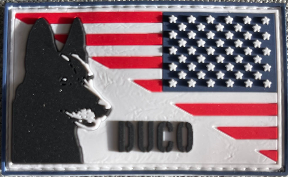 In Honor of Duco Patch Colored American Flag