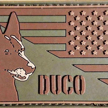 In Honor of Duco Flag Patch in Olive Drab