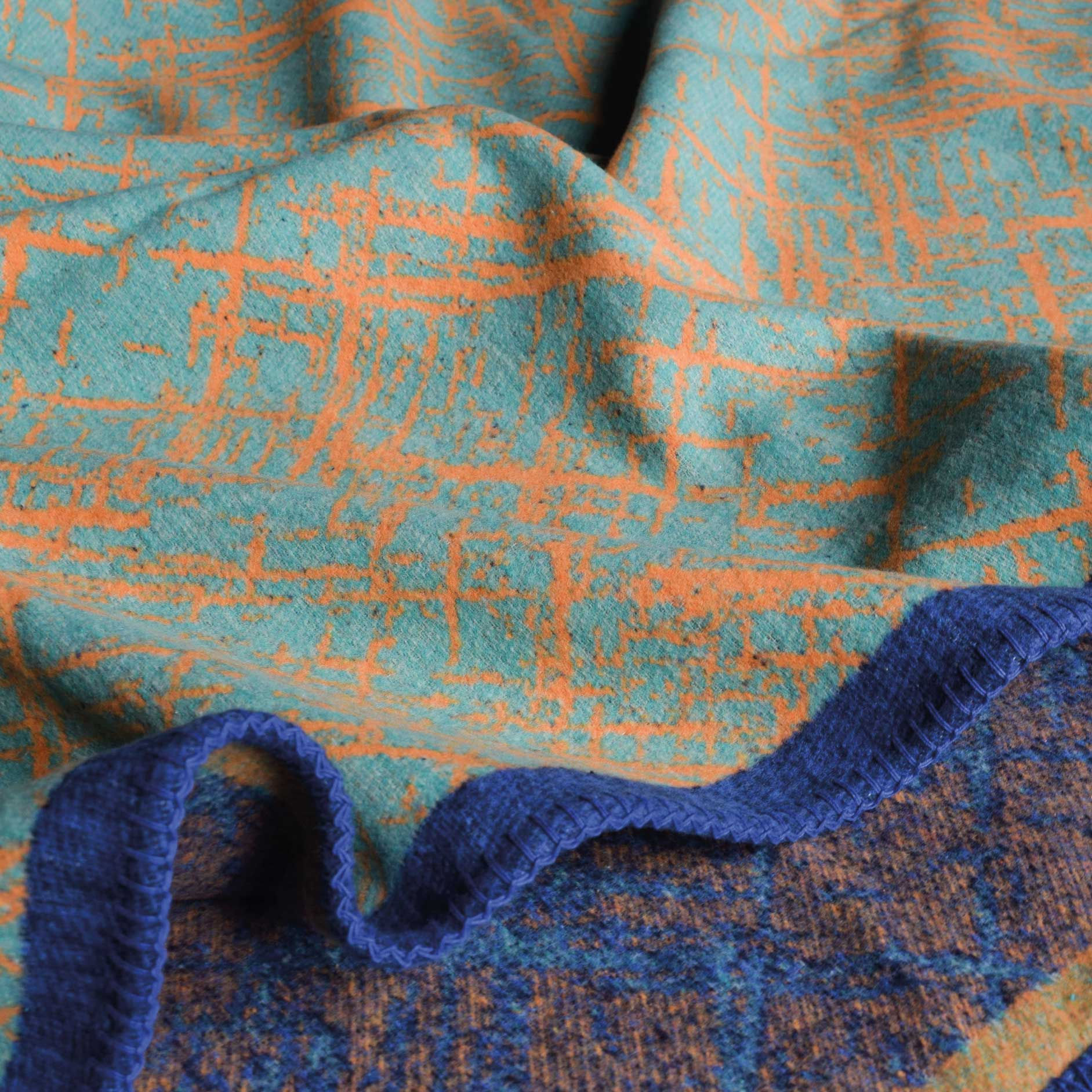 Crosshatch Standard Recycled Cotton Blend Throw - Forest Clearing