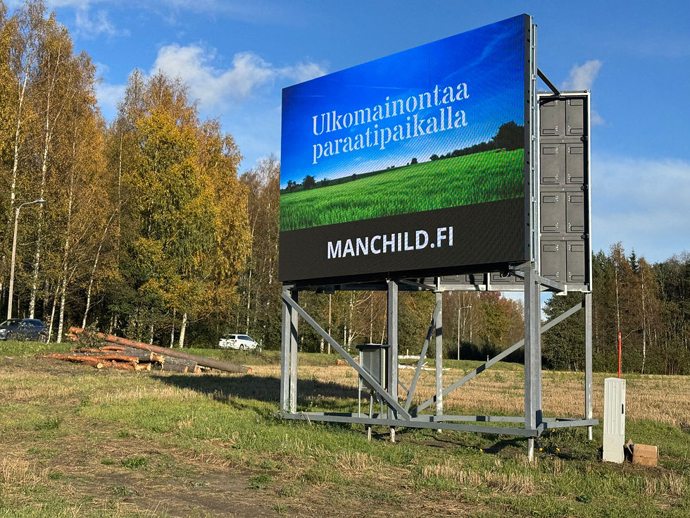 Our led screen in Kangasala