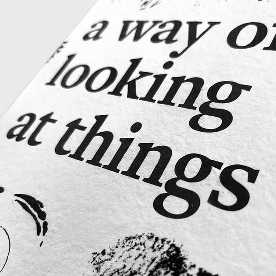 "A Way of Looking at Things" Editorial Design