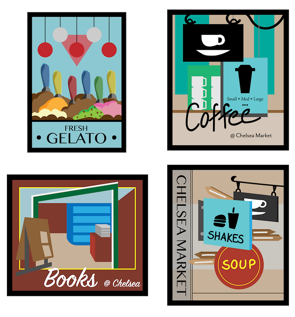 Chelsea Market Poster Stamps