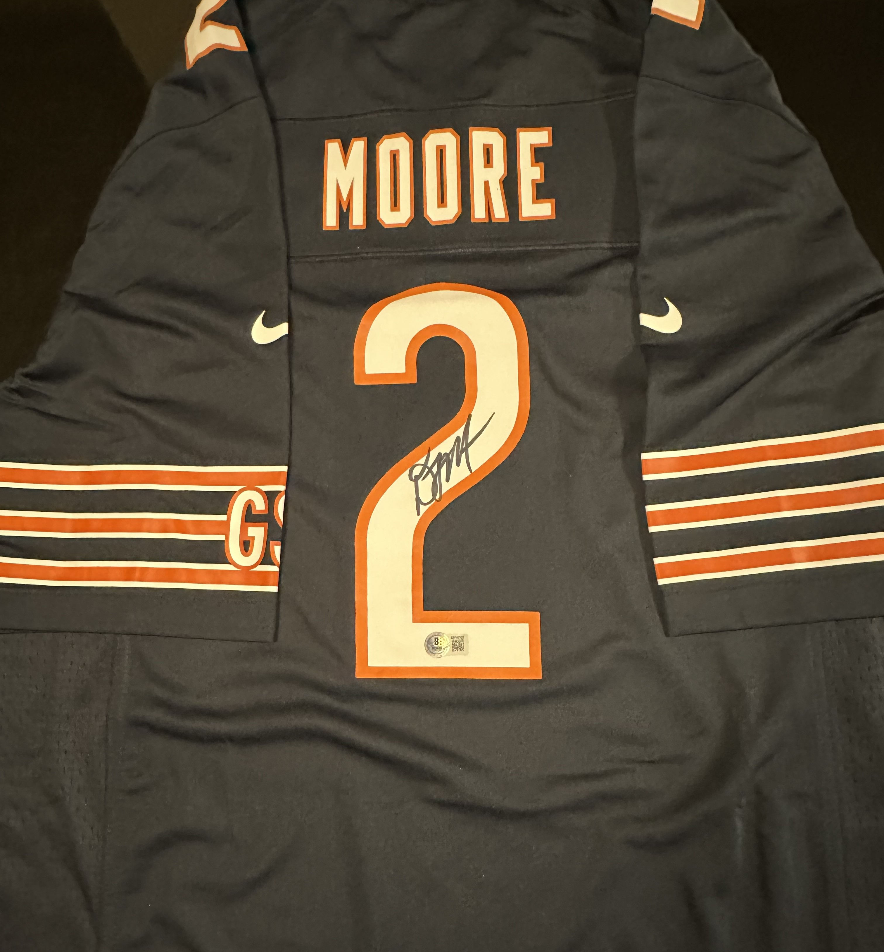 DJ MOORE SIGNED AUTHENTIC NIKE NFL JERSEY