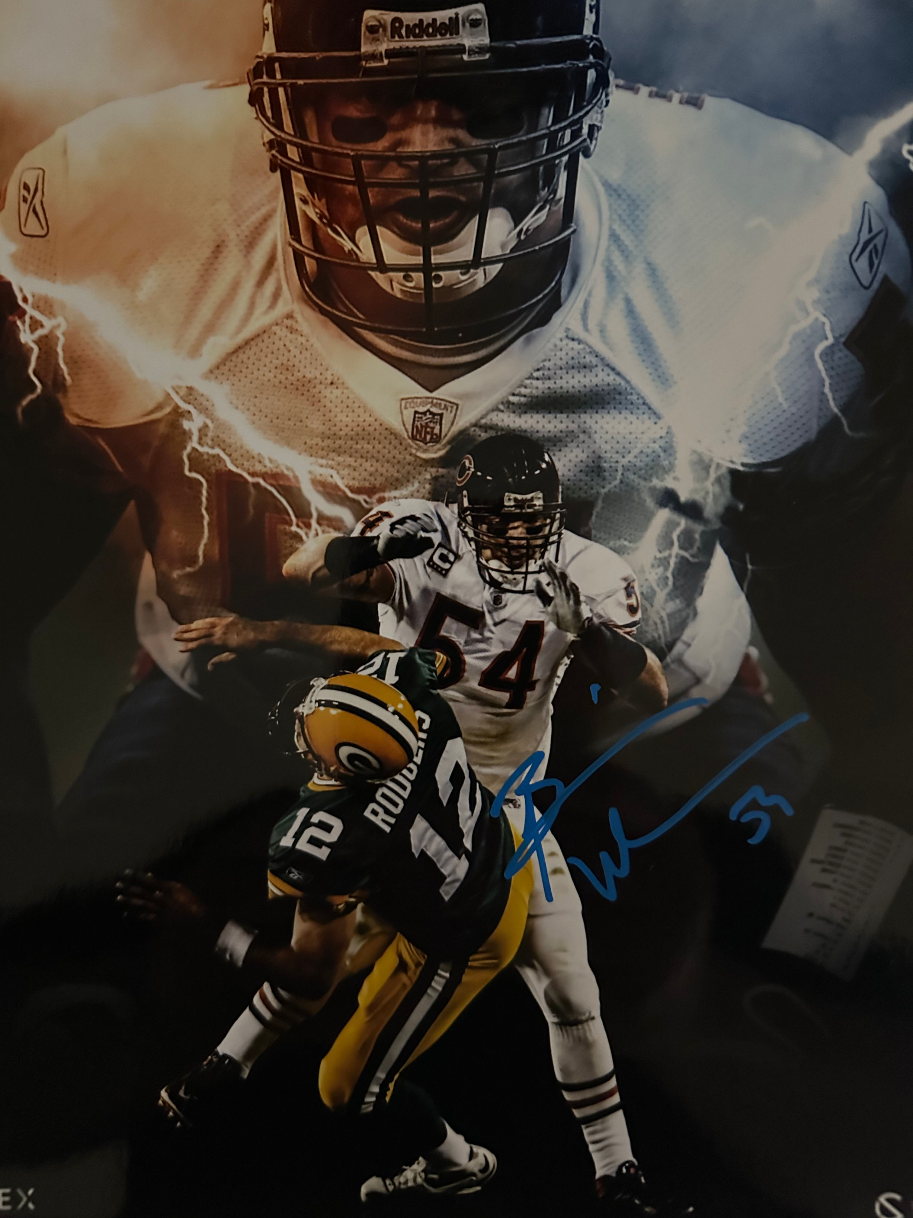 BRIAN URLACHER SIGNED 8x10 PHOTO