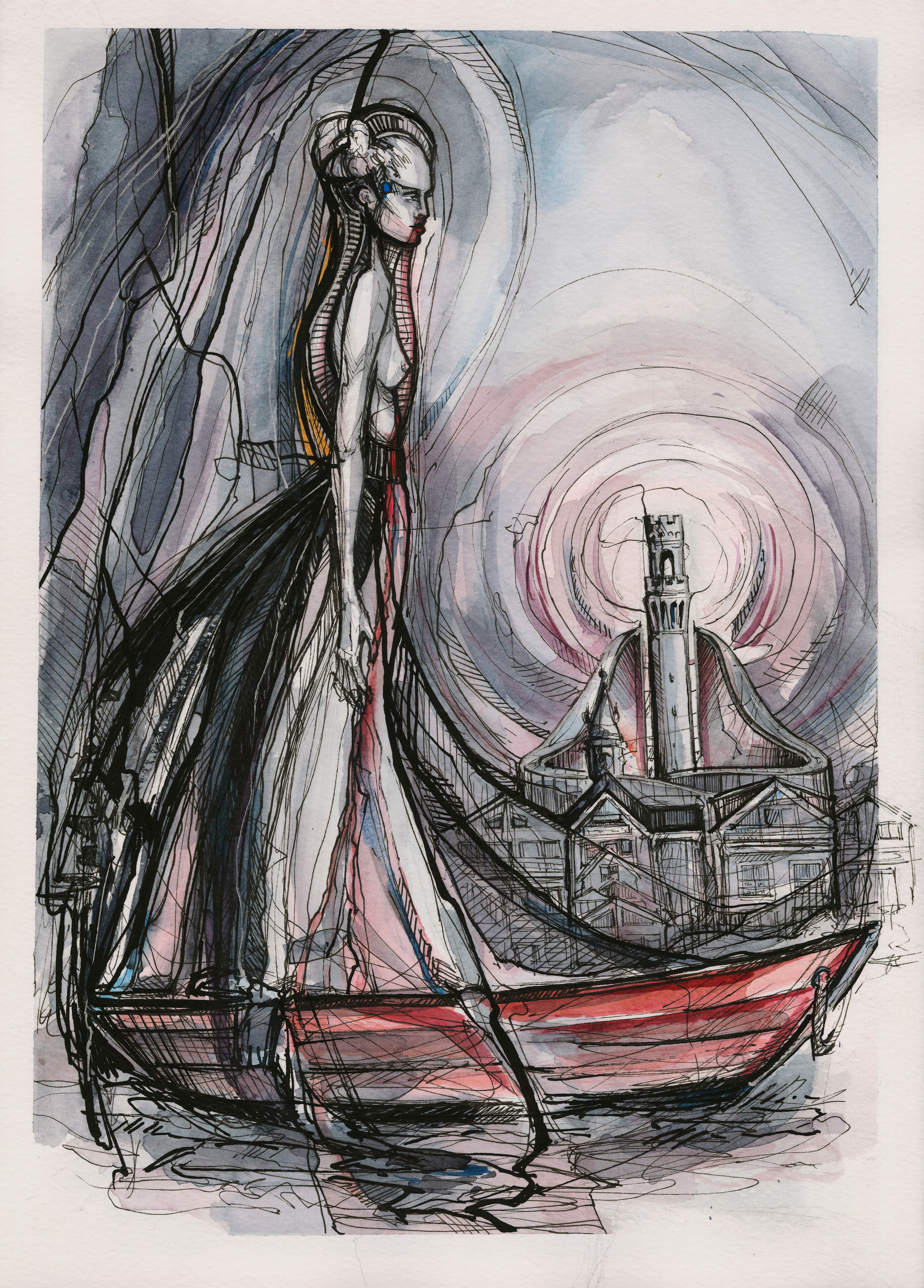 Passing By - Original Artwork