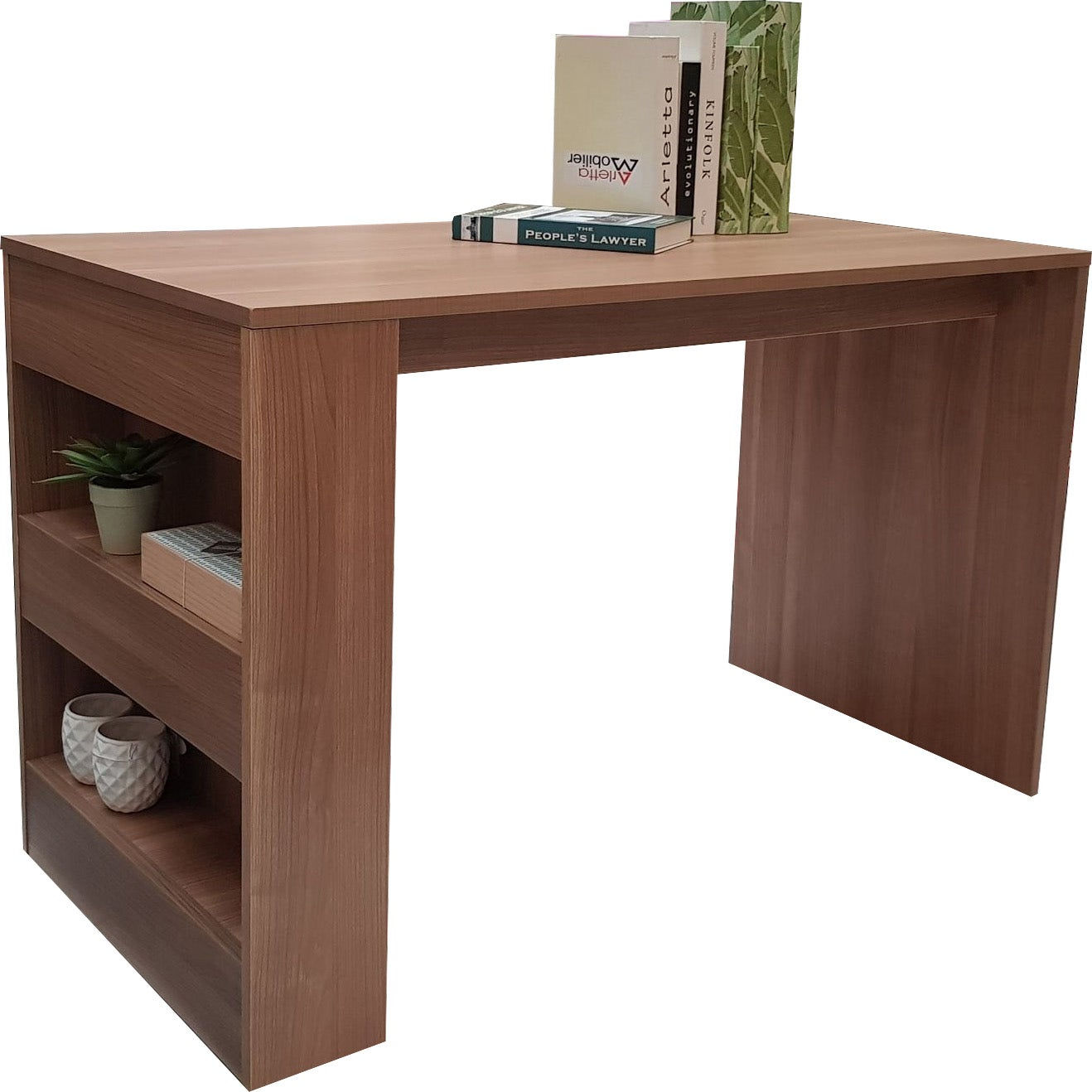 โต๊ะทำงาน รุ่น PZ-SMART สีไม้เข้ม