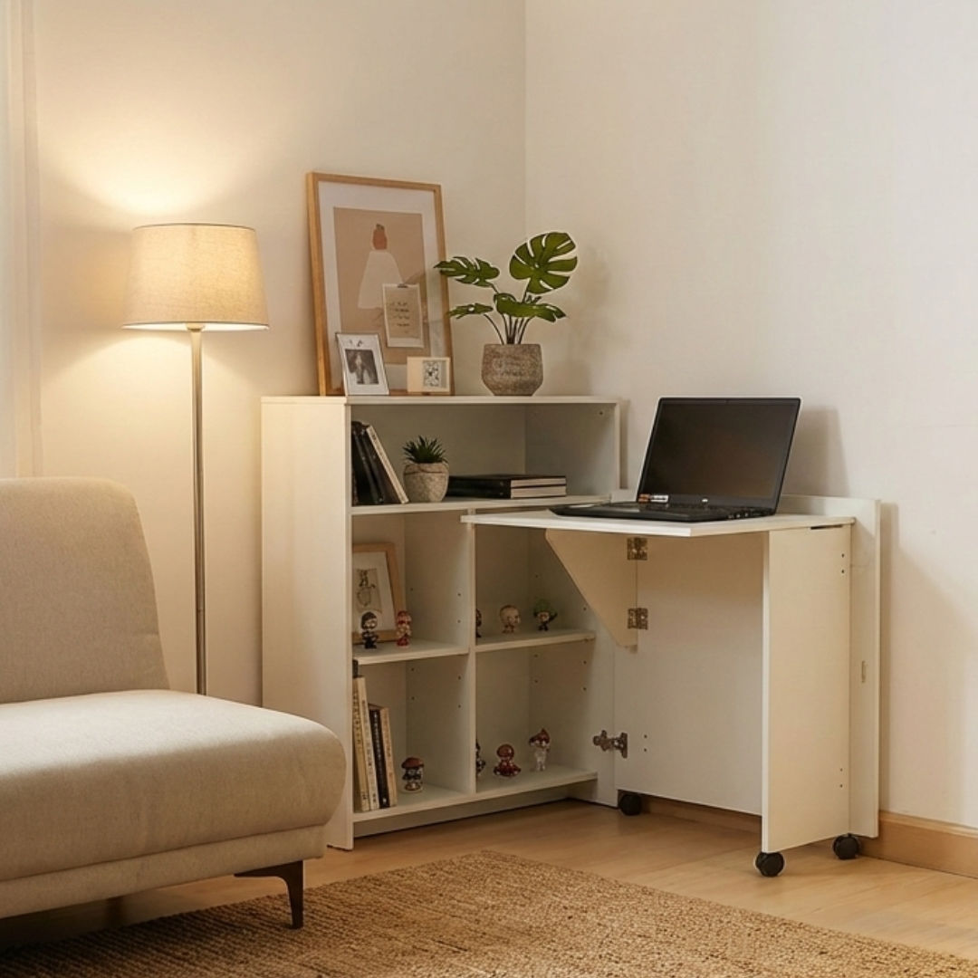 โต๊ะทำงานพับได้ รุ่น GATTO สีขาว