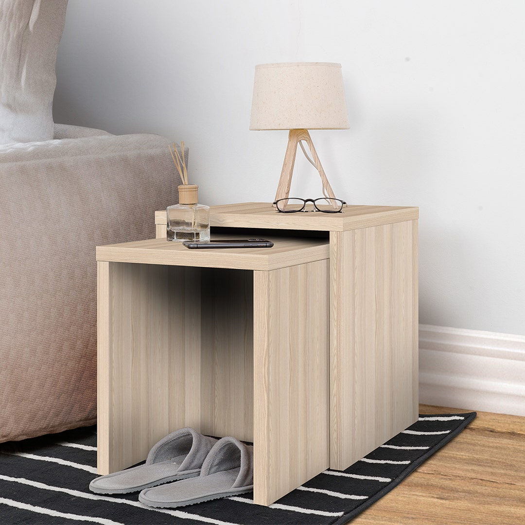 โต๊ะกลางไม้ล้วน รุ่น PZ-BULMER สีน้ำตาลอ่อน