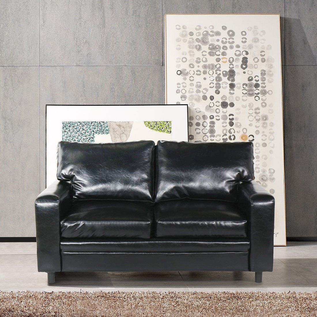 โซฟา 2 ที่นั่ง รุ่น Remi สีดำ