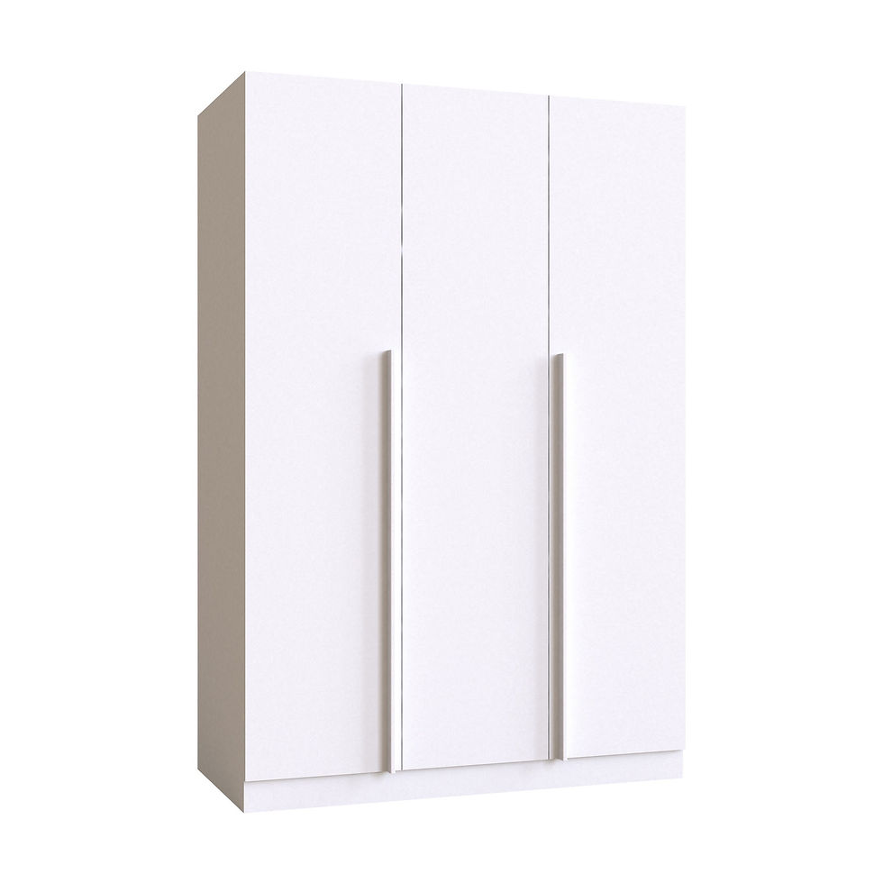 Thumbnail: ตู้เสื้อผ้าบานเปิด รุ่น REMUS-C สีขาว