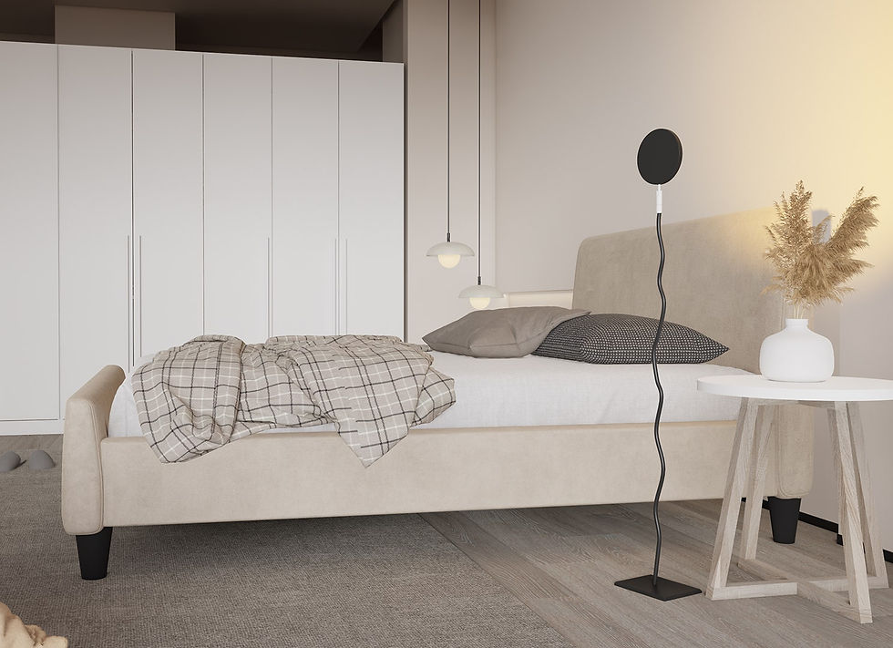 ภาพขนาดย่อ: เตียง 5 ฟุต รุ่น GIFFER ผ้าสีครีม