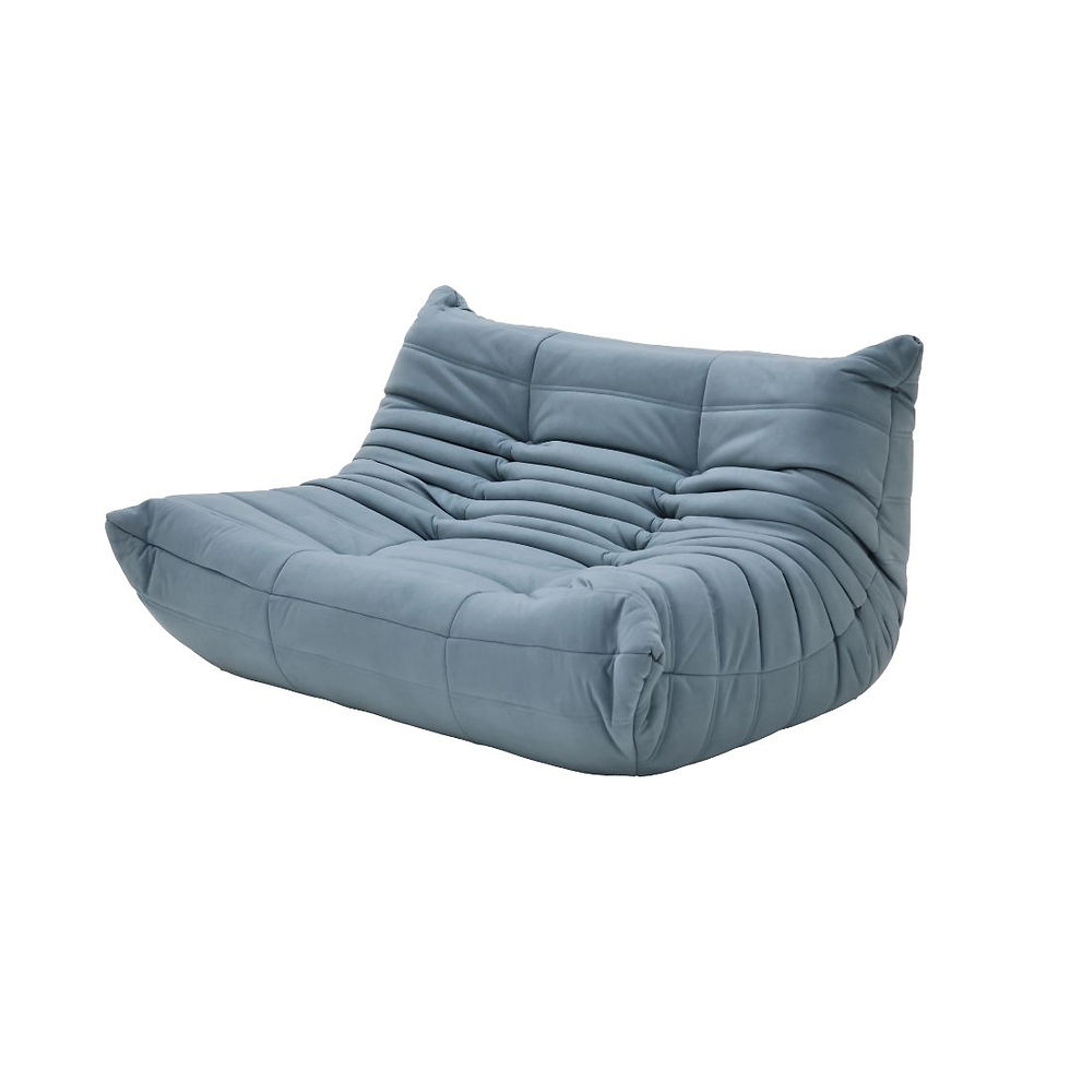 ภาพขนาดย่อ: บีนแบค 2 ที่นั่ง รุ่น MALLIE สีฟ้า