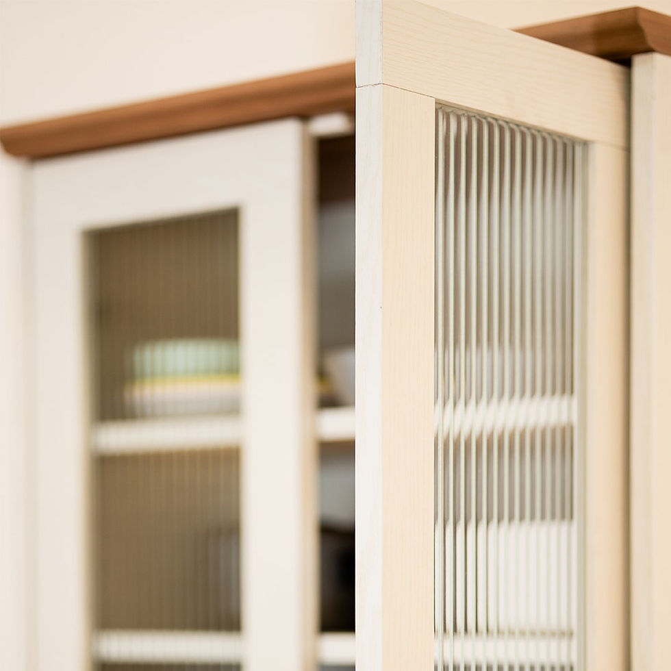 ภาพขนาดย่อ: ตู้ครัว ขนาด 60 ซม. รุ่น GANSO สีขาวตัดสีไม้