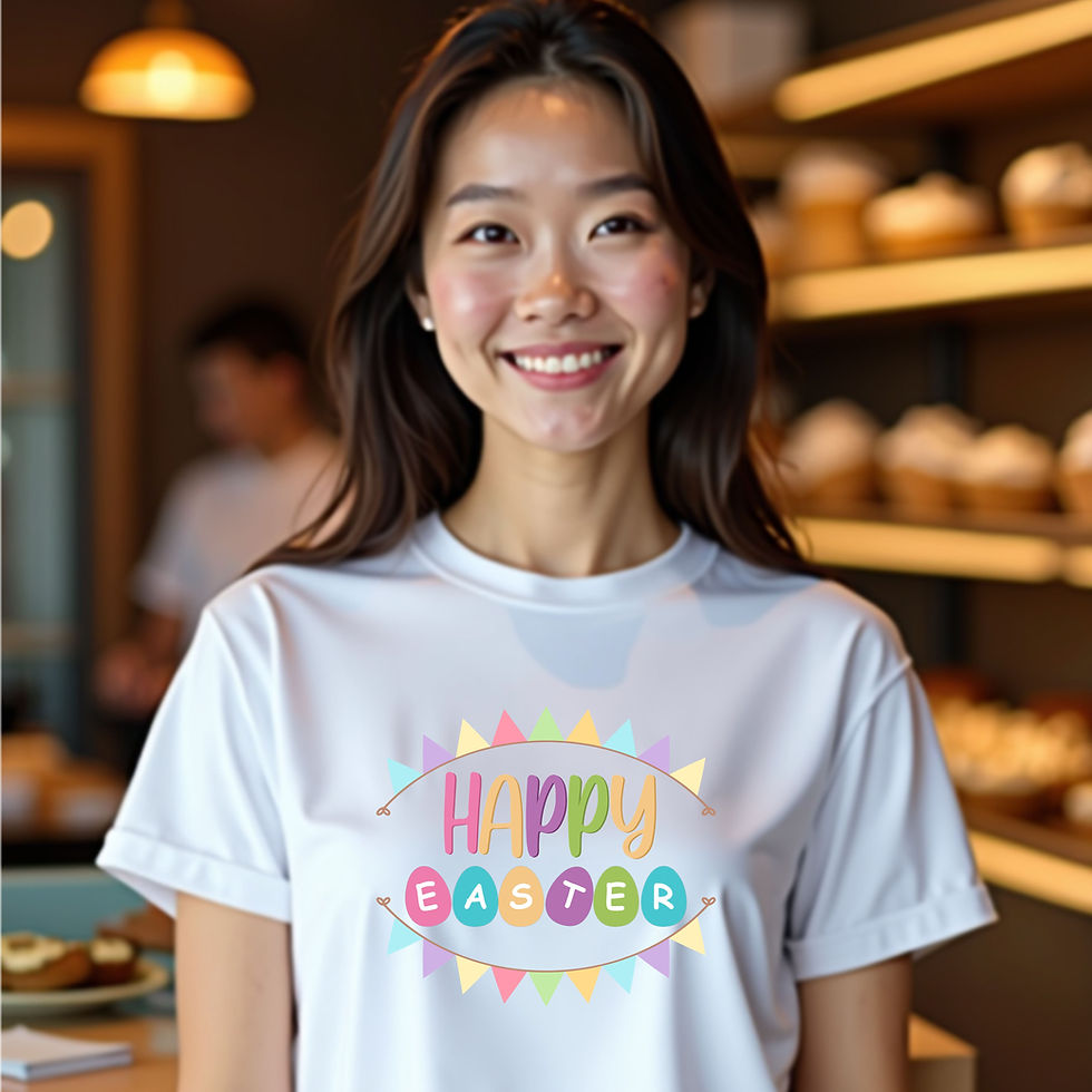 Thumbnail: Happy Easter Adult Tee | Family Matching TShirts | Great Gift Idea | GR8Gifts.ca