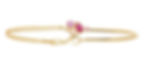 Bracelet Cherry un bijou rappelant la douceur de la cerise brillants or 18K Yhi Of Light  pour femme