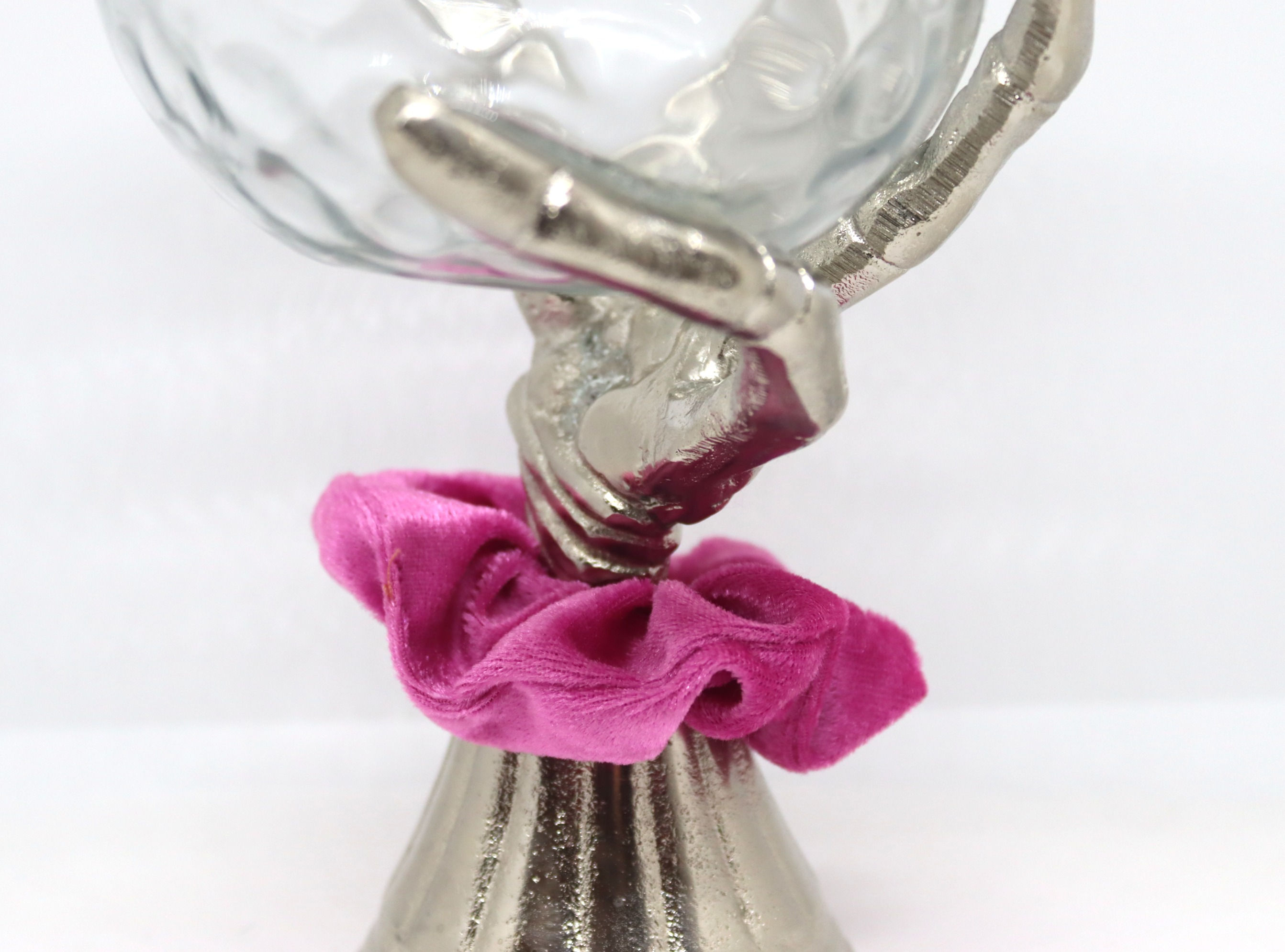 Pearl Pink Velvet Scrunchie