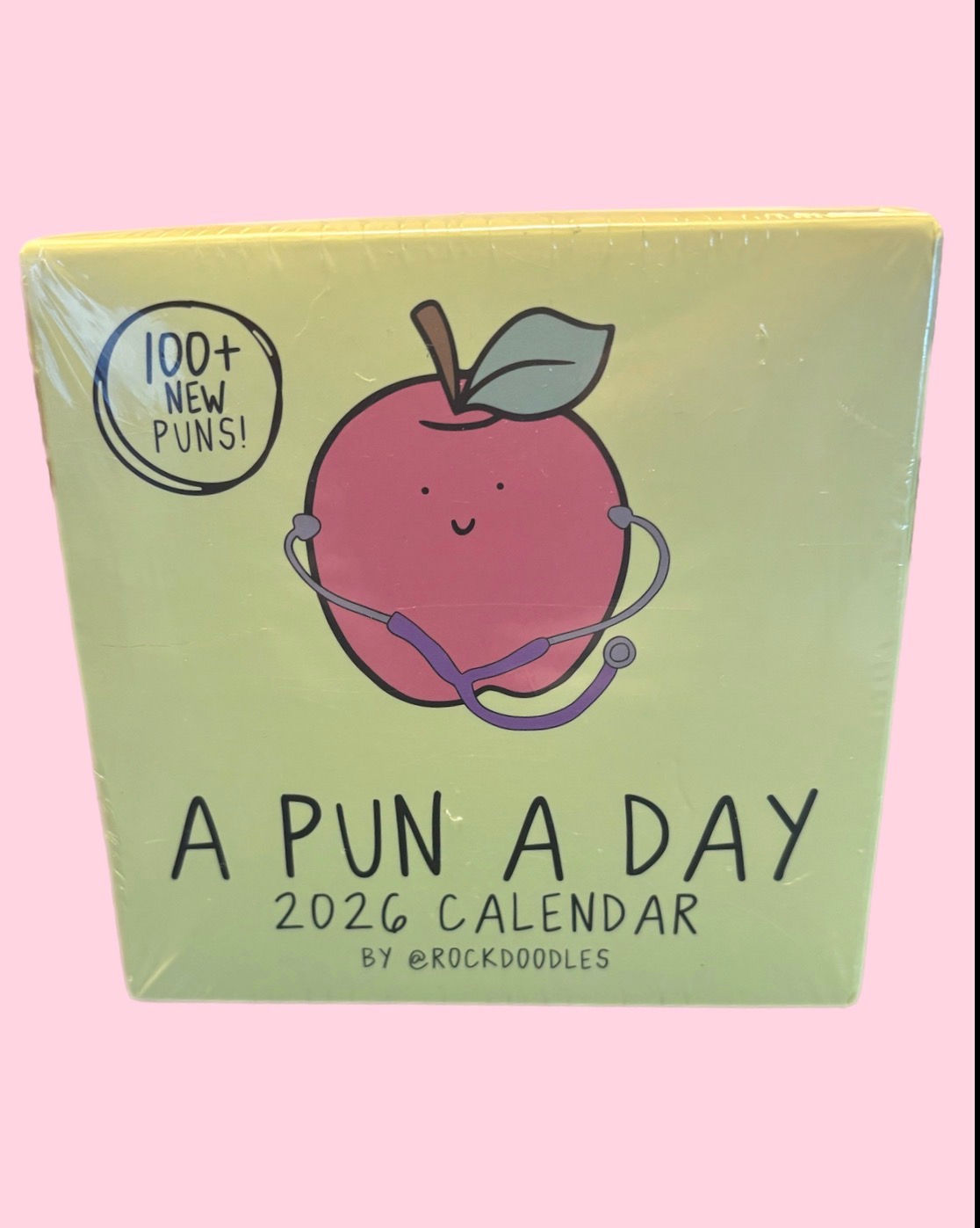 Rockdoodles A Pun A Day 2026 Daily Desk Calendar — Illustrated Pun Calendar