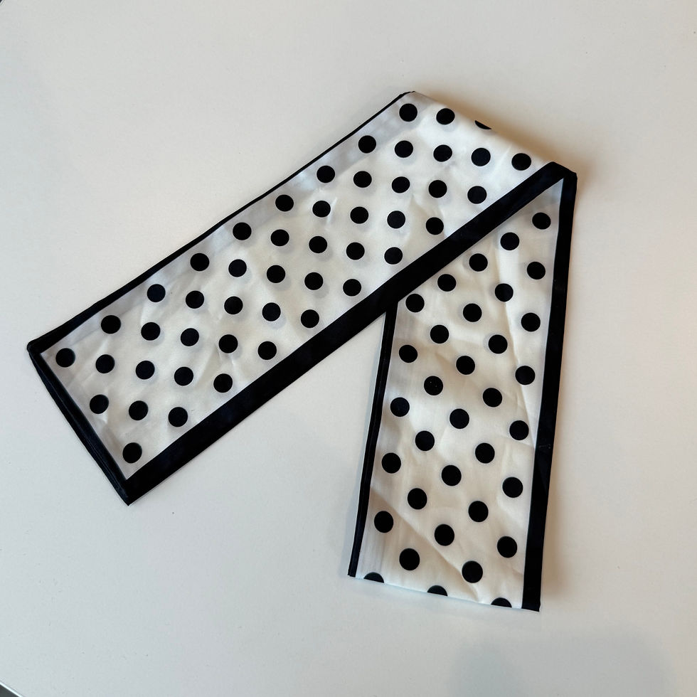 Polka Dots Twilly Scarf Headband