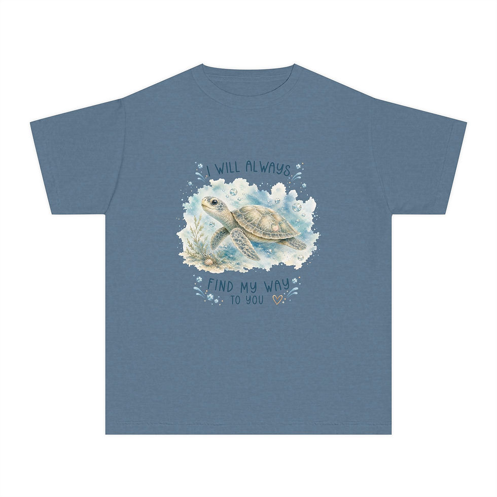 Thumbnail: I Will Always Find My Way to You — Sea Turtle Youth Tee