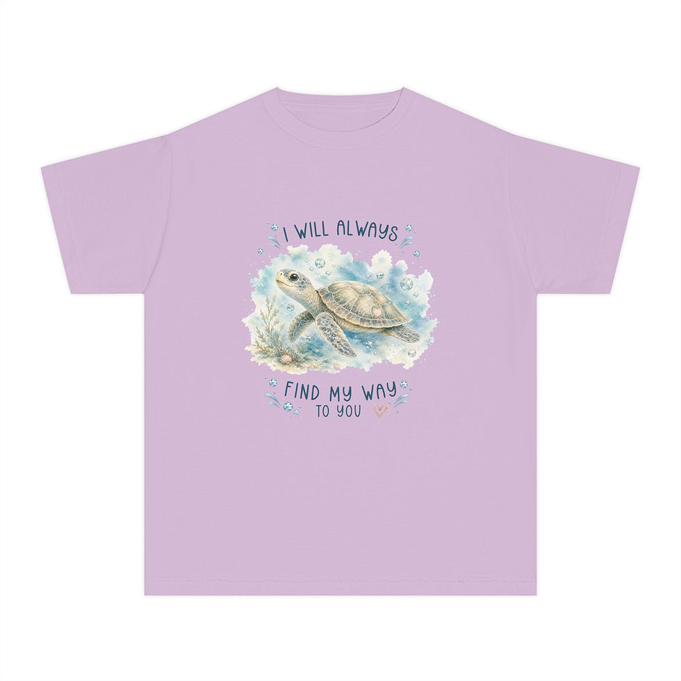 Thumbnail: I Will Always Find My Way to You — Sea Turtle Youth Tee