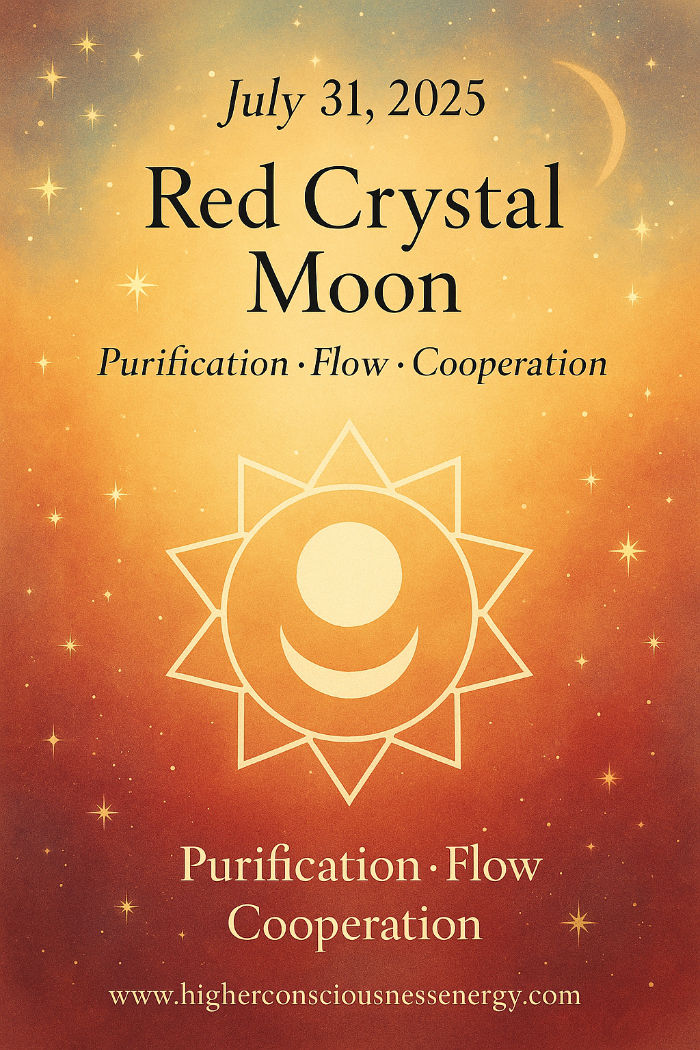 Daily cosmic forecast July 31, 2025 – Red Crystal Moon Dreamspell Astrology