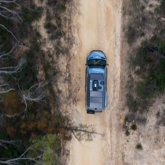 Drone shot video action 4WD