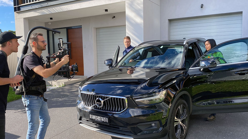 Corporate video production crew