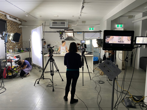 Food video content recipe production