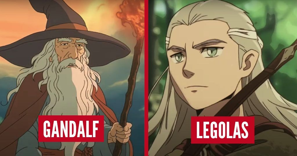 Yüzüklerin Efendisi Anime Tarzında