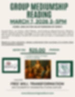Group Mediumship Reading at Free Will Transformation 3/7/26 3-5pm Washington UT