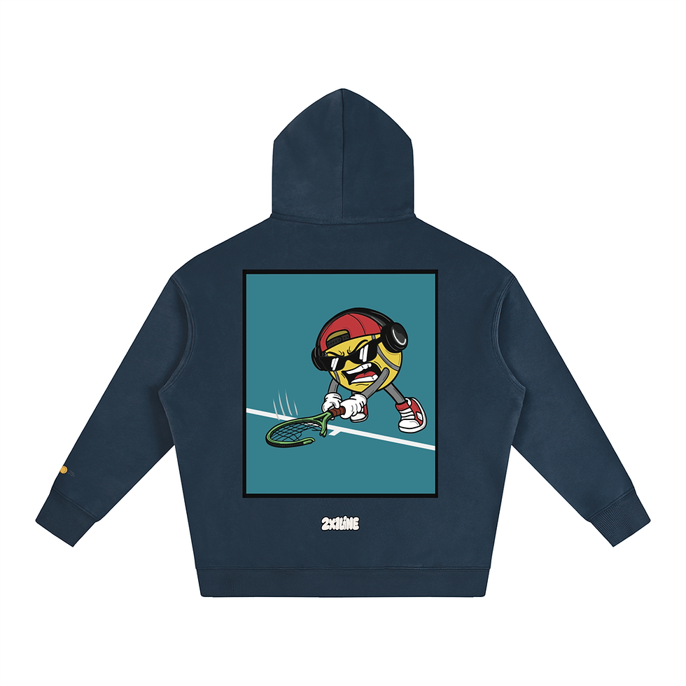Thumbnail: Angry Tennis Ball | Oversize Fleeced Hoodie