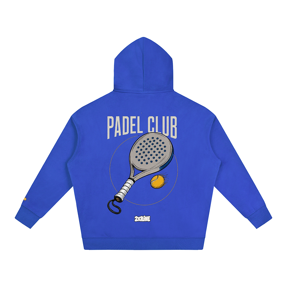 Thumbnail: Padel Ball with Racket | Oversize Fleeced Hoodie
