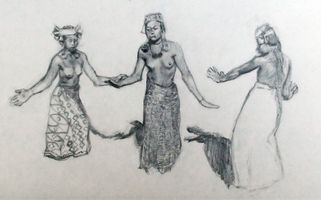 Dibujo. Cosificación de la mujer.