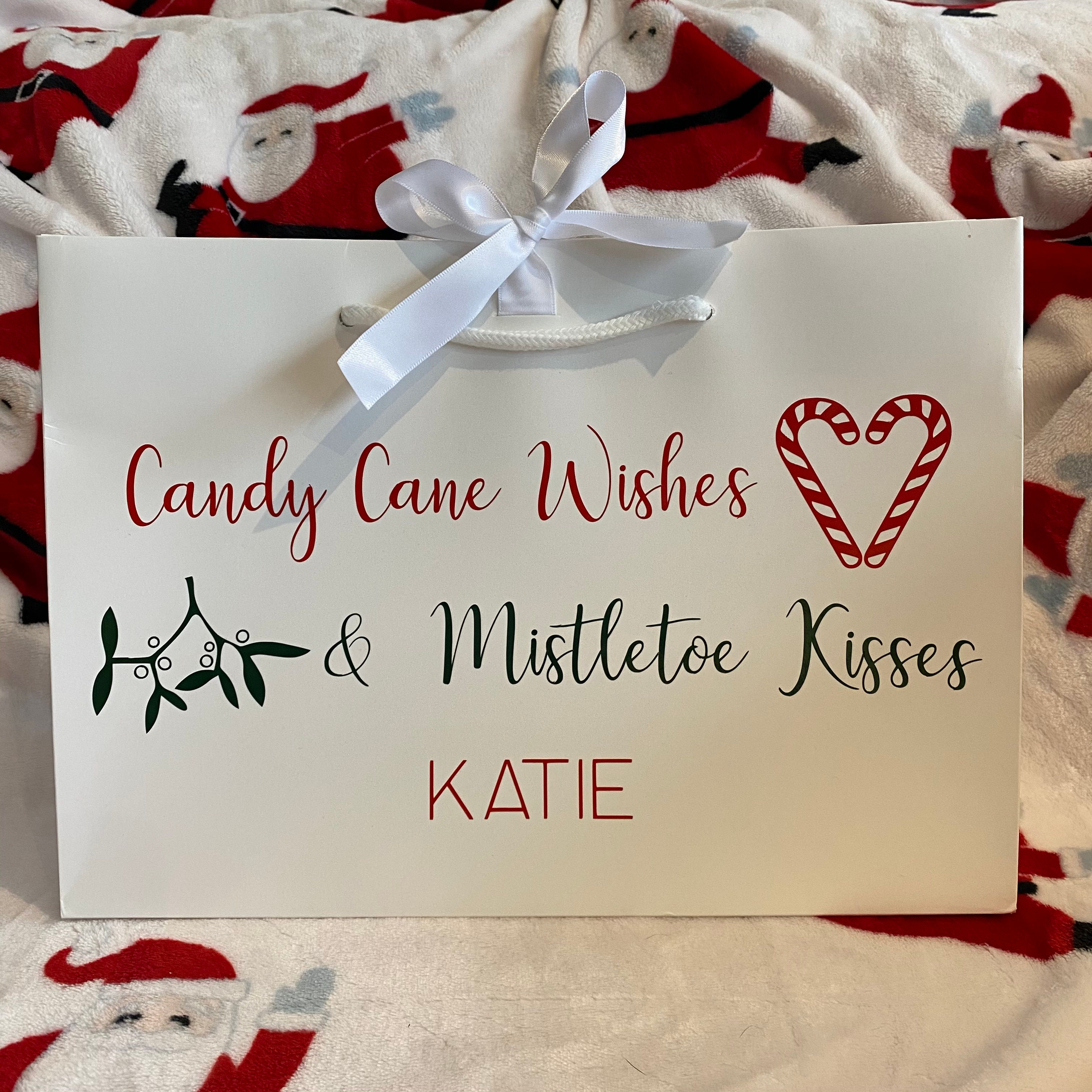 Candy Cane Wishes Gift Bag/Box