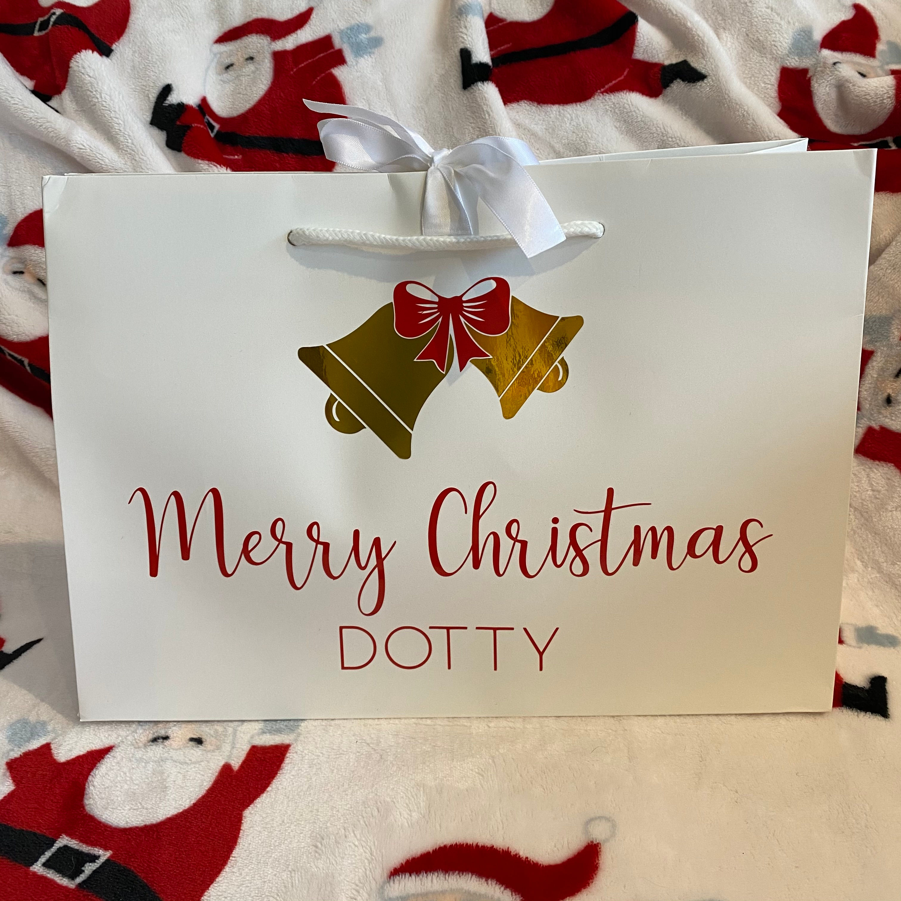 Christmas Bell Gift Bag/Box