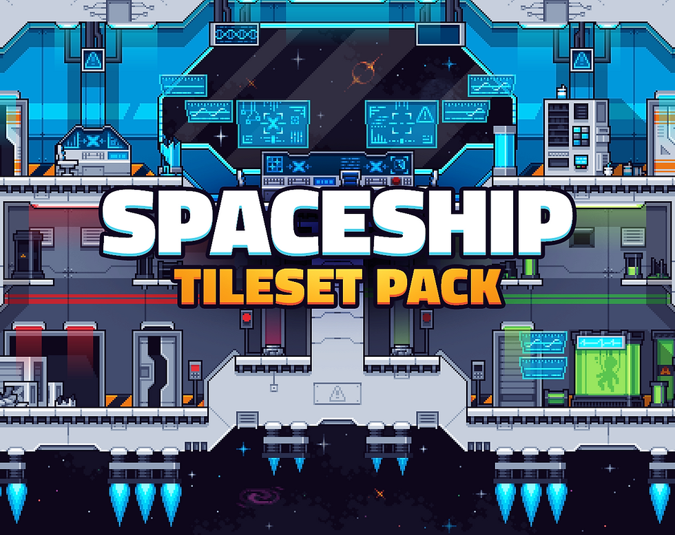 Space Tileset Spaceship Tileset Pack | Mucho Pixels
