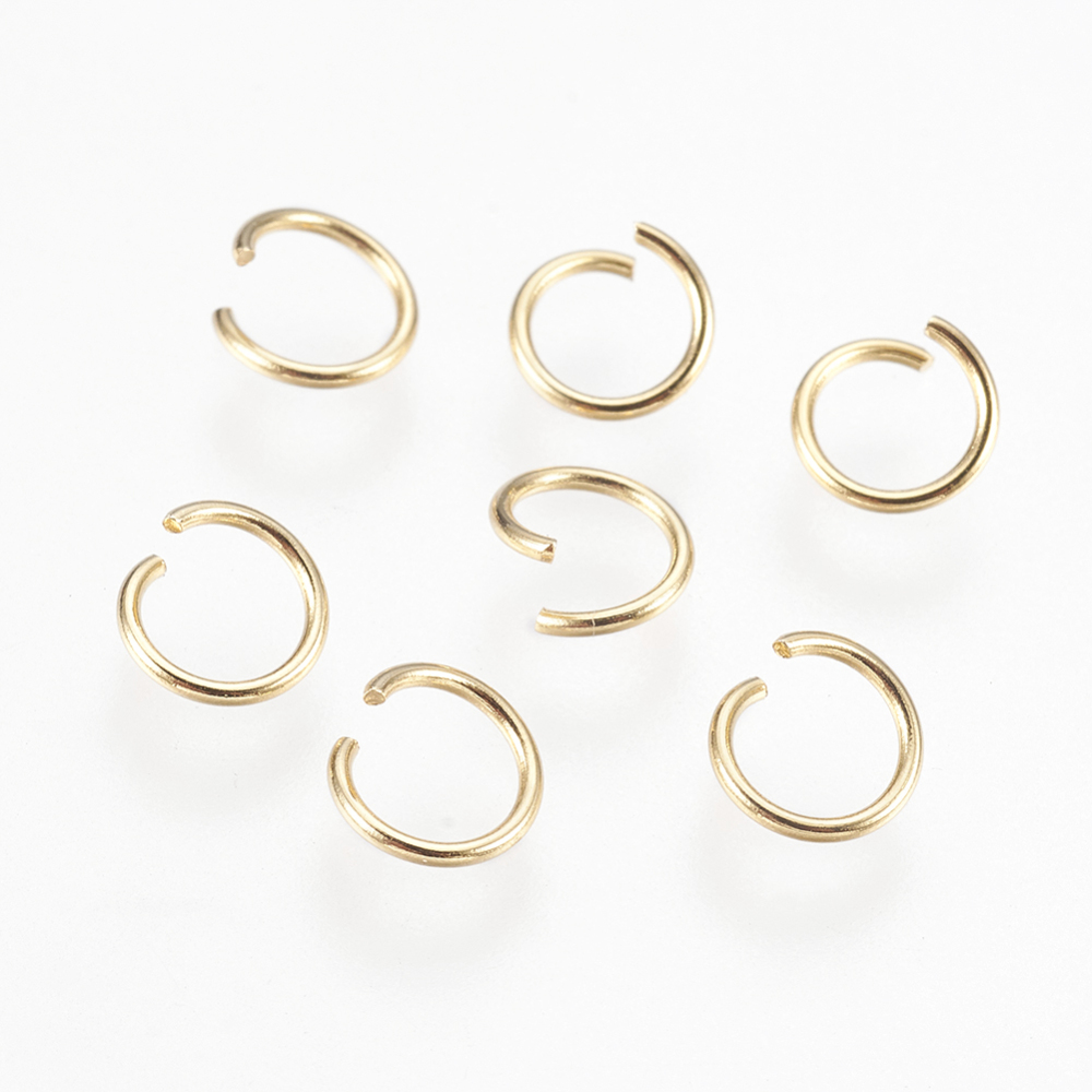 Lot De 200 Anneaux Ouverts De Luxe Dorés 4mm - Marque Preciosa - Fabriqué En France - Neuf