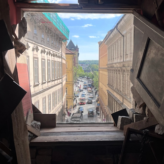 Prague window view, Story of Prague Museum