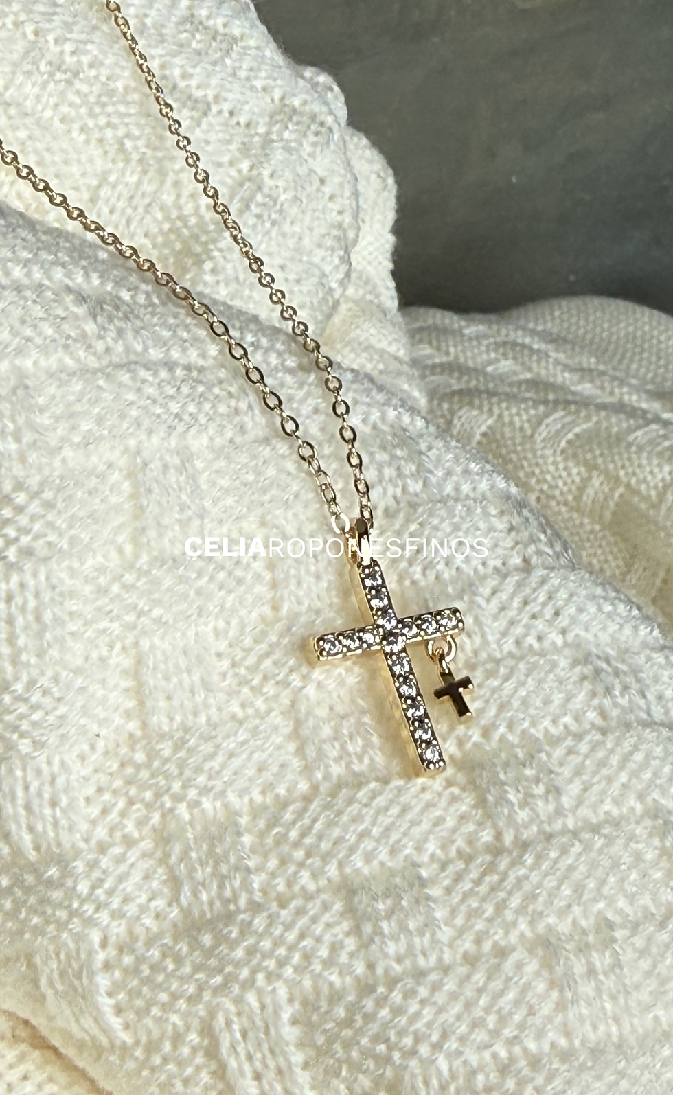 Miniatura: Collar Doble Cruz
