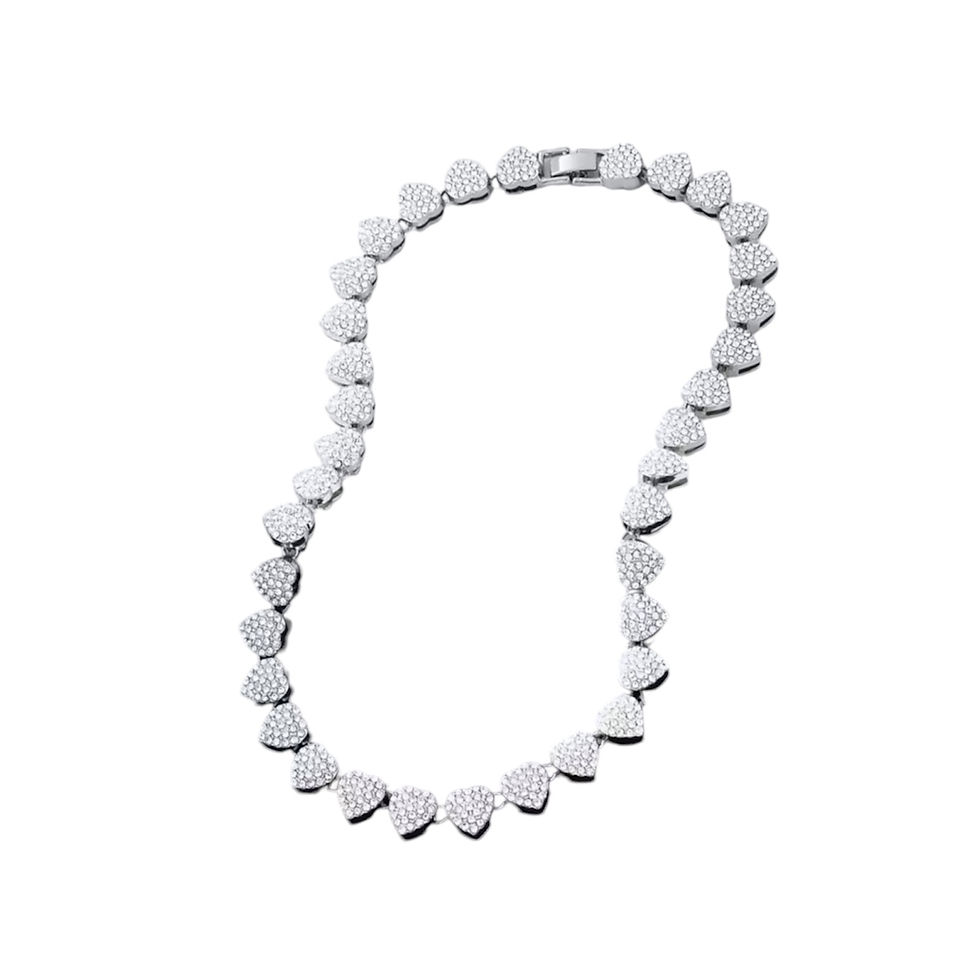 COLLAR SILVER HEART