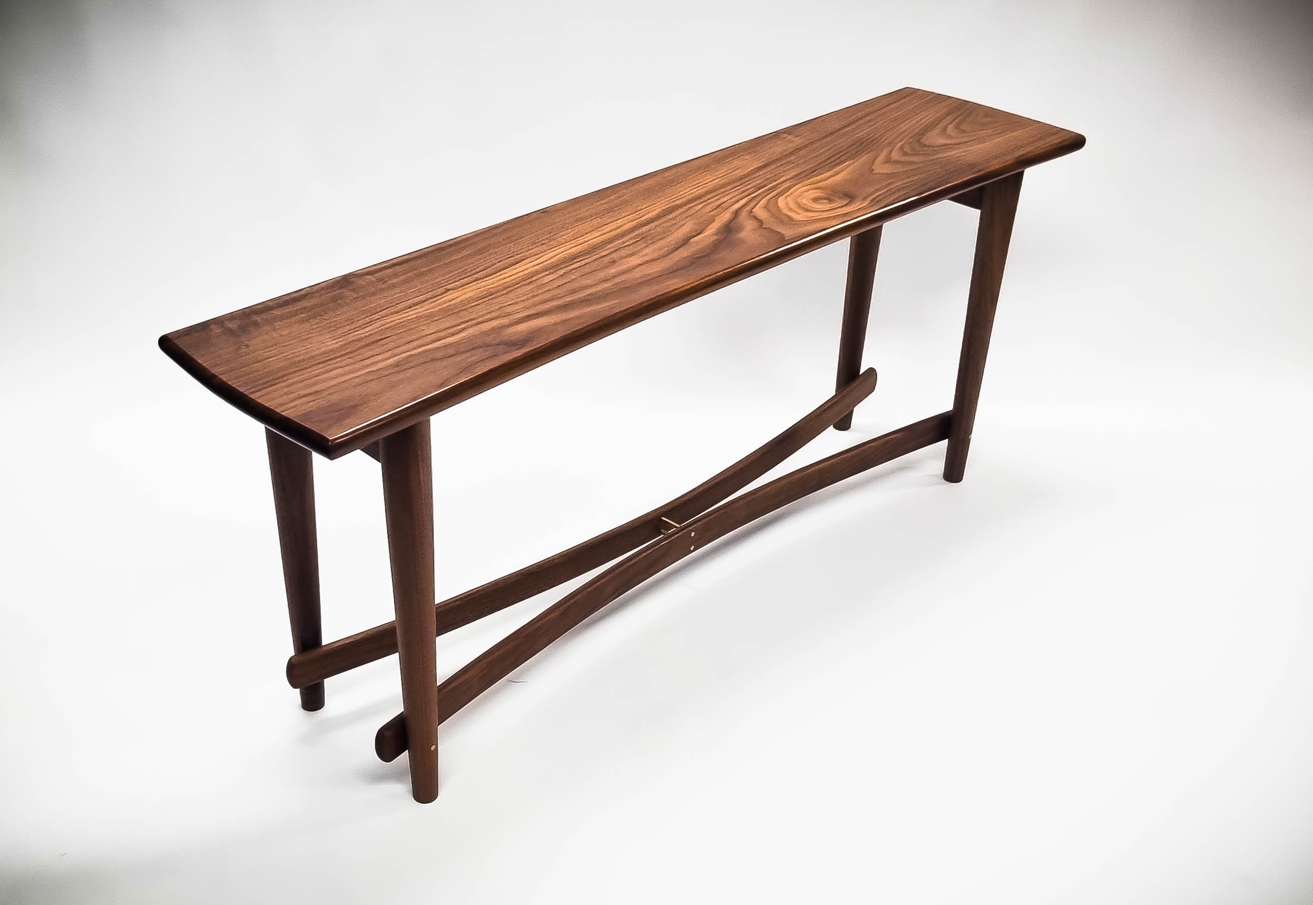 Walnut Entryway Bench