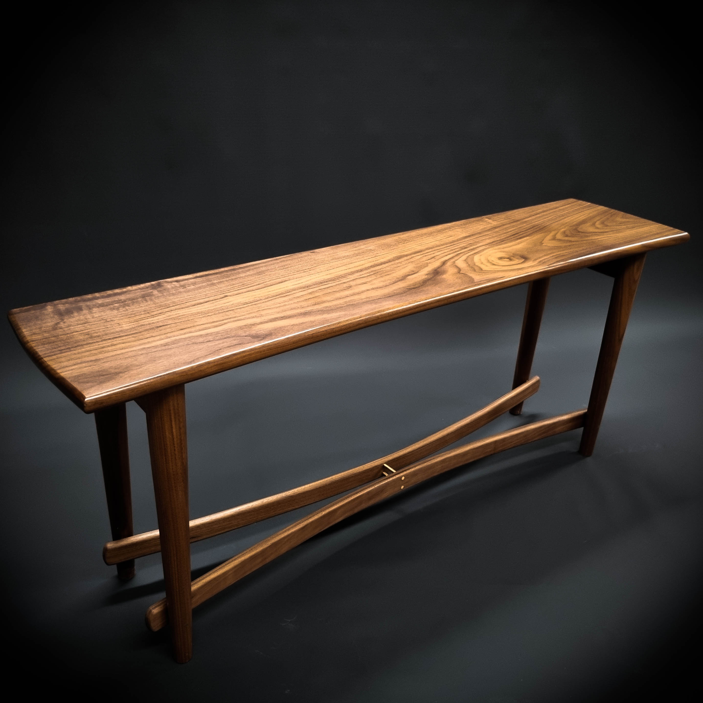 Walnut Entryway Bench