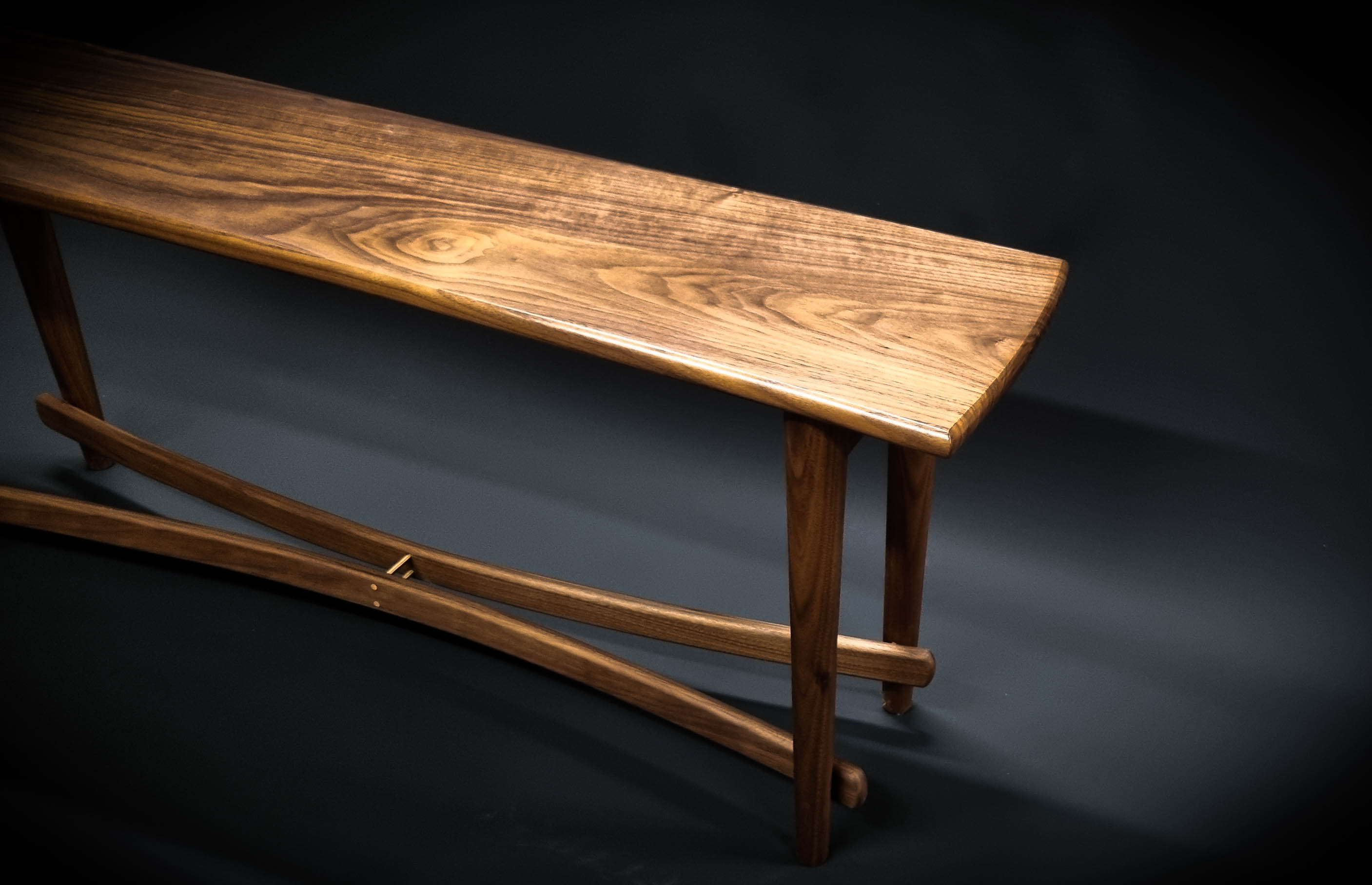 Walnut Entryway Bench