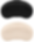 The heel protector shown in black and beige.