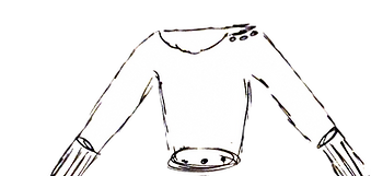 Original measurement sketch of the top part of the growalong