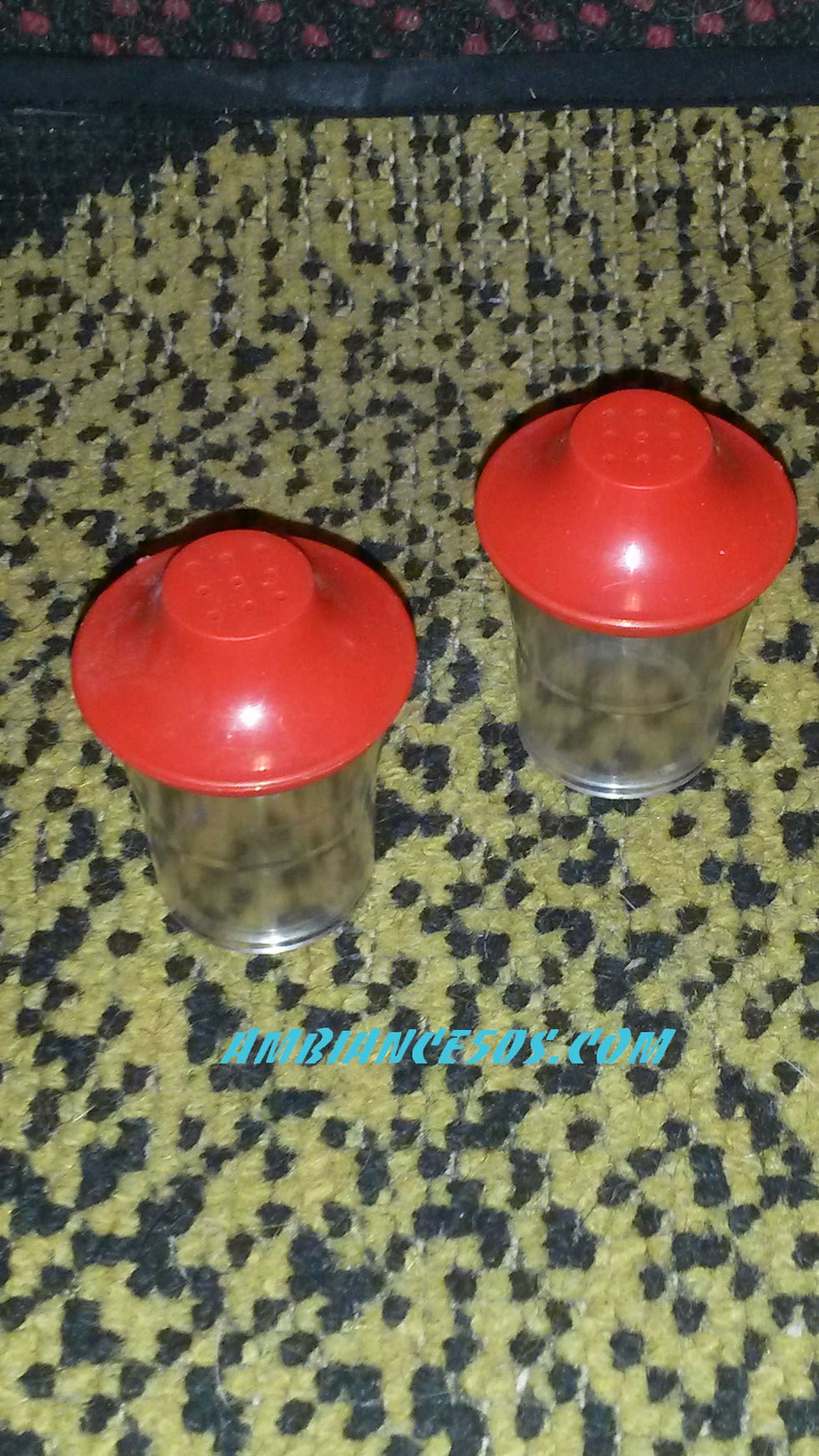 sel et poivre plastique vintage